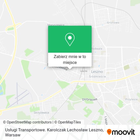 Mapa Usługi Transportowe. Karolczak Lechosław Leszno