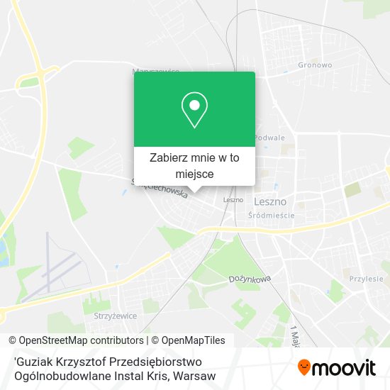 Mapa 'Guziak Krzysztof Przedsiębiorstwo Ogólnobudowlane Instal Kris