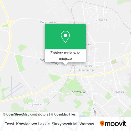 Mapa Texvi. Krawiectwo Lekkie. Skrzypczak M.