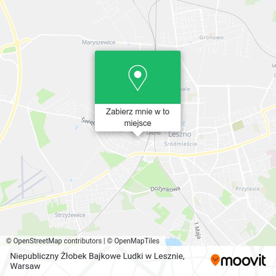 Mapa Niepubliczny Żłobek Bajkowe Ludki w Lesznie