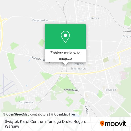 Mapa Świątek Karol Centrum Taniego Druku Regen