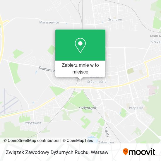 Mapa Związek Zawodowy Dyżurnych Ruchu