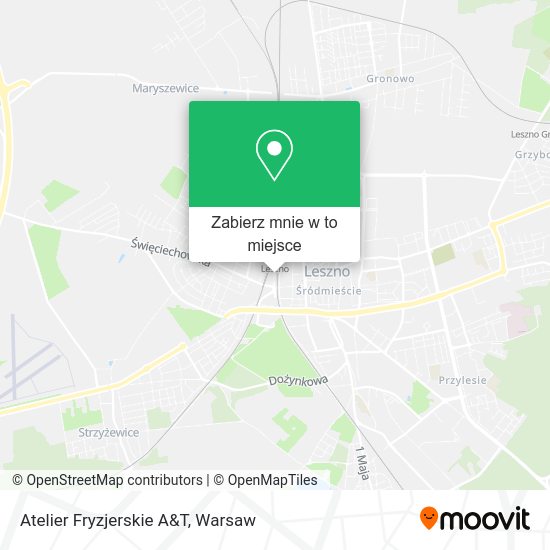 Mapa Atelier Fryzjerskie A&T