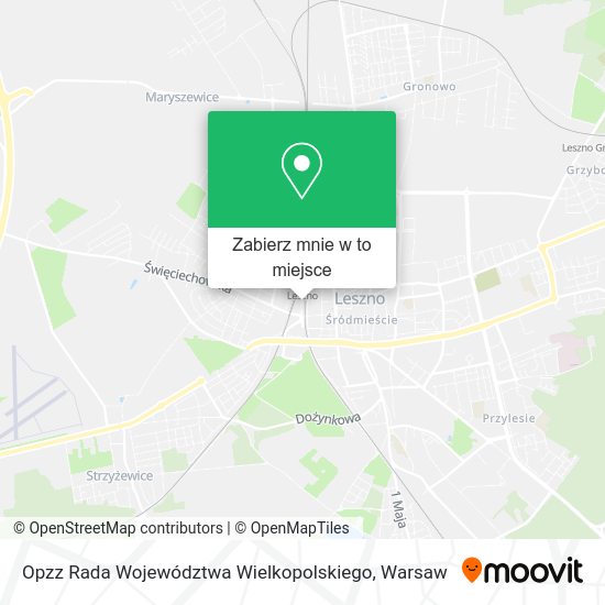 Mapa Opzz Rada Województwa Wielkopolskiego