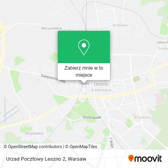 Mapa Urzad Pocztowy Leszno 2