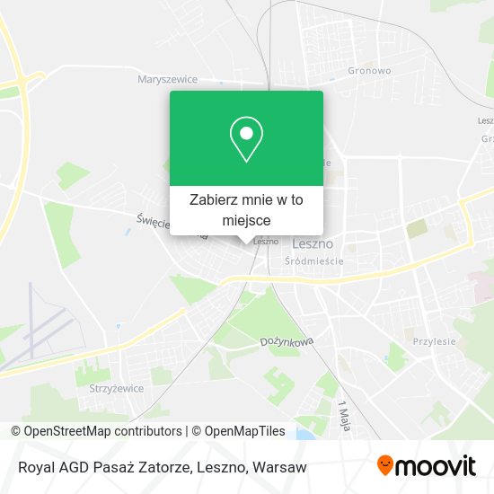 Mapa Royal AGD Pasaż Zatorze, Leszno