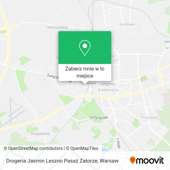 Mapa Drogeria Jasmin Leszno Pasaż Zatorze