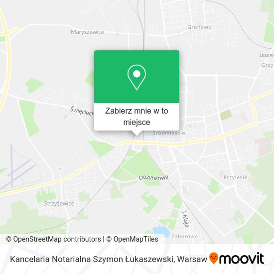 Mapa Kancelaria Notarialna Szymon Łukaszewski