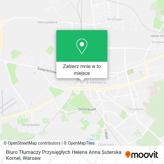 Mapa Biuro Tłumaczy Przysięgłych Helena Anna Suterska Kornel