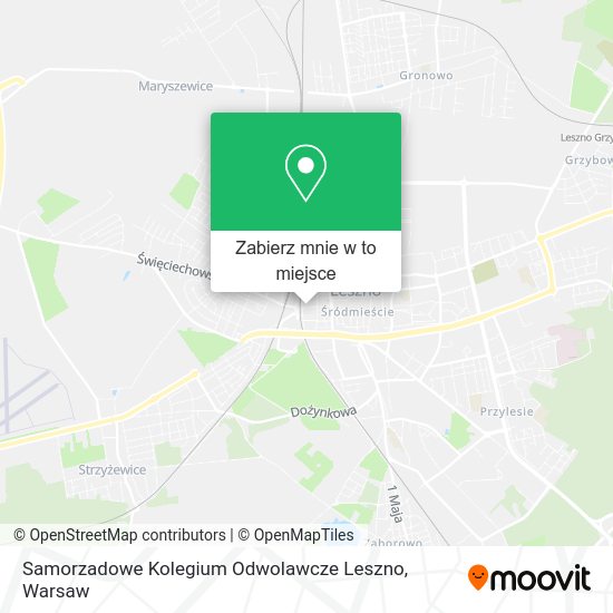 Mapa Samorzadowe Kolegium Odwolawcze Leszno