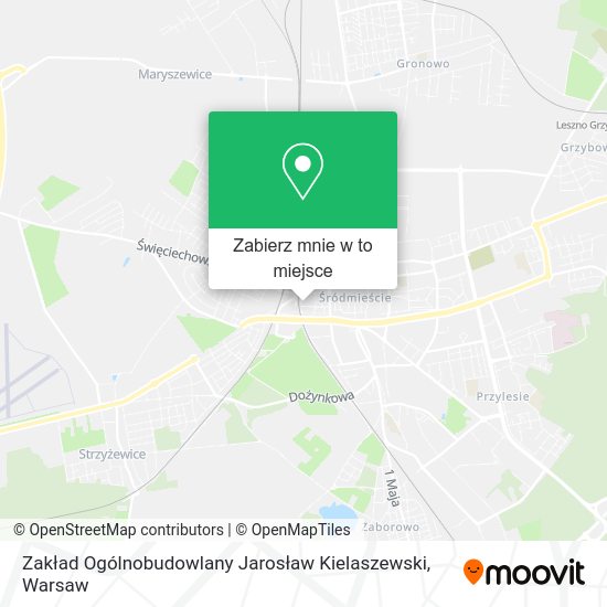 Mapa Zakład Ogólnobudowlany Jarosław Kielaszewski