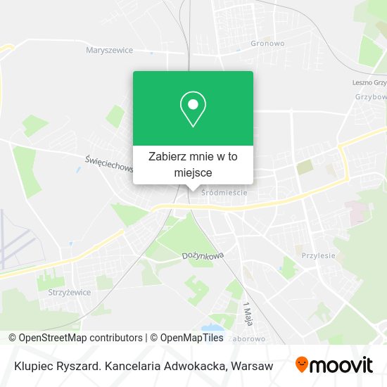 Mapa Klupiec Ryszard. Kancelaria Adwokacka