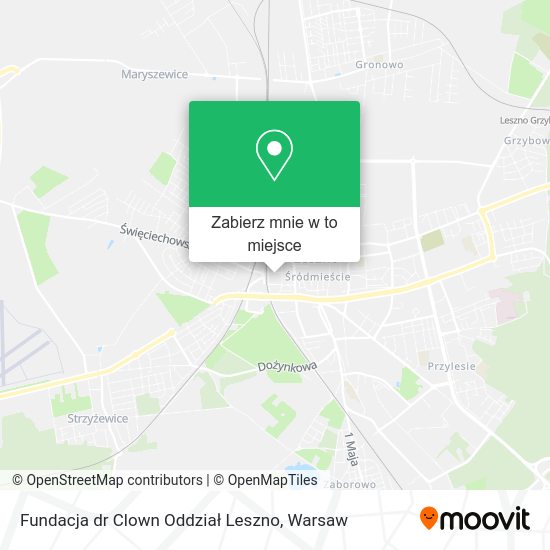 Mapa Fundacja dr Clown Oddział Leszno