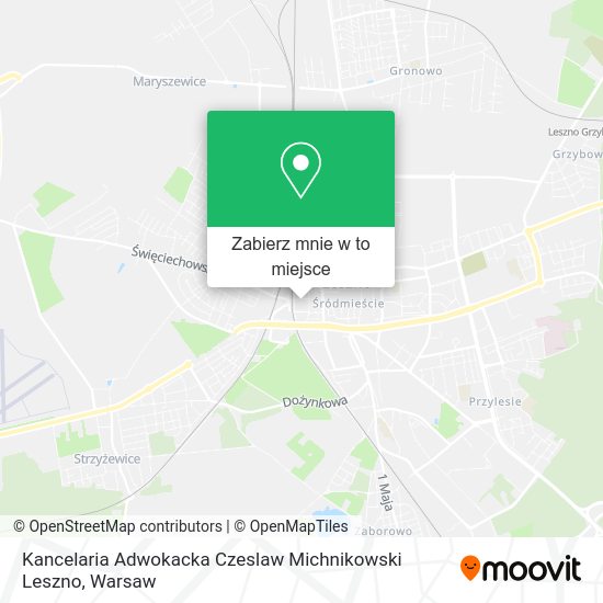 Mapa Kancelaria Adwokacka Czeslaw Michnikowski Leszno