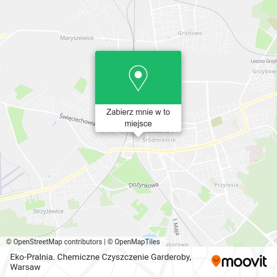 Mapa Eko-Pralnia. Chemiczne Czyszczenie Garderoby