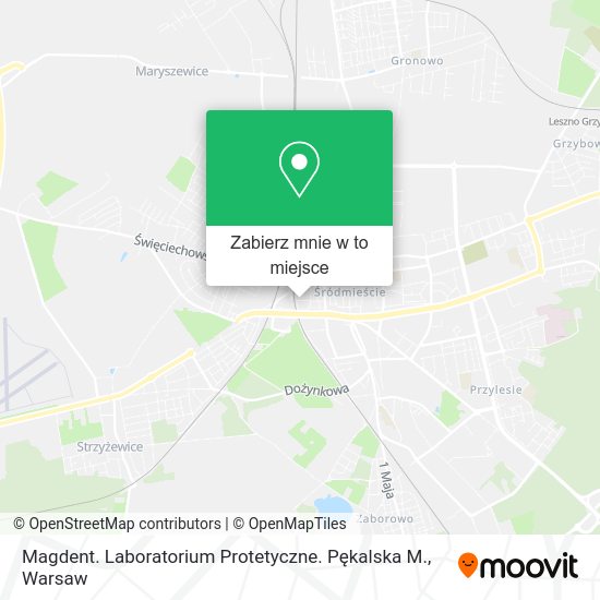 Mapa Magdent. Laboratorium Protetyczne. Pękalska M.