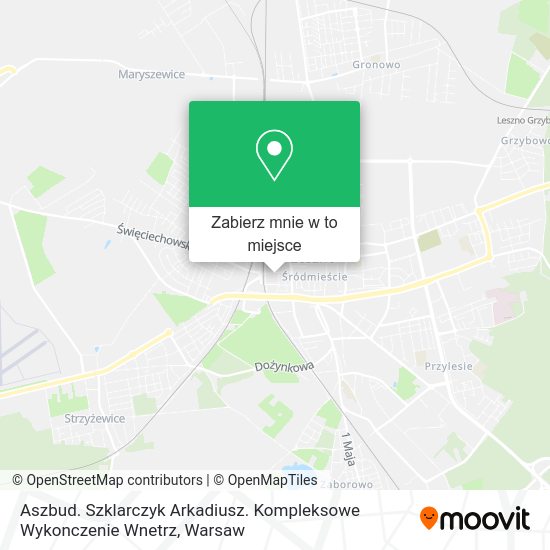 Mapa Aszbud. Szklarczyk Arkadiusz. Kompleksowe Wykonczenie Wnetrz