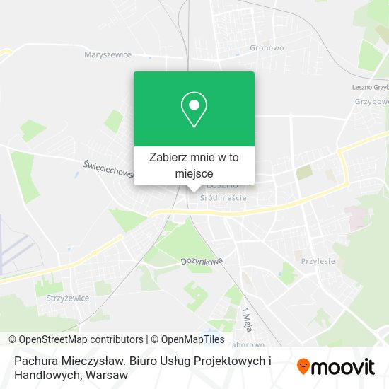 Mapa Pachura Mieczysław. Biuro Usług Projektowych i Handlowych