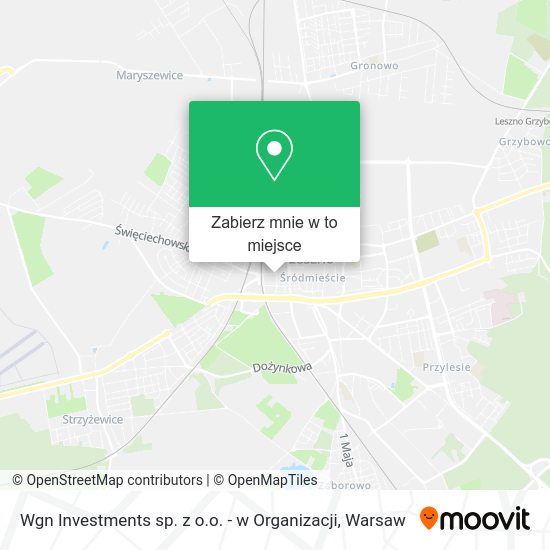 Mapa Wgn Investments sp. z o.o. - w Organizacji