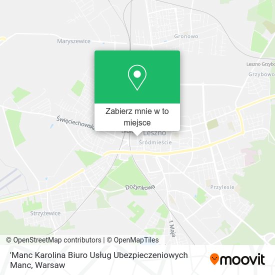 Mapa 'Manc Karolina Biuro Usług Ubezpieczeniowych Manc