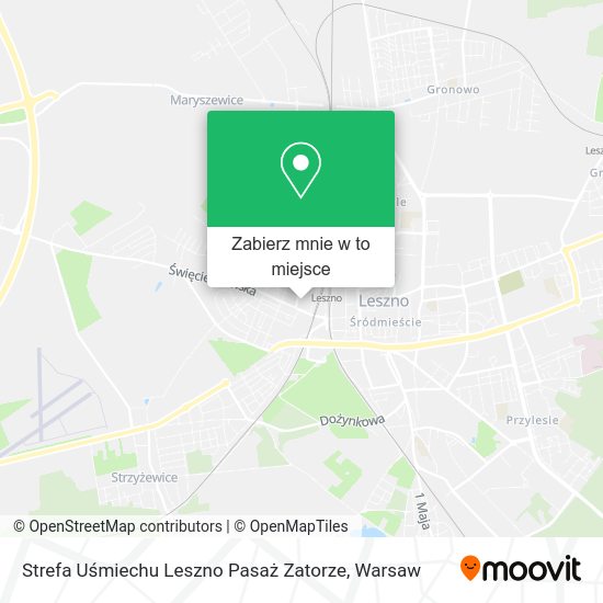 Mapa Strefa Uśmiechu Leszno Pasaż Zatorze