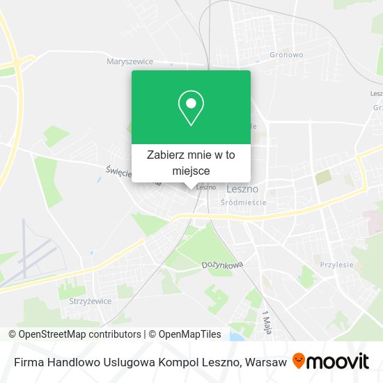 Mapa Firma Handlowo Uslugowa Kompol Leszno