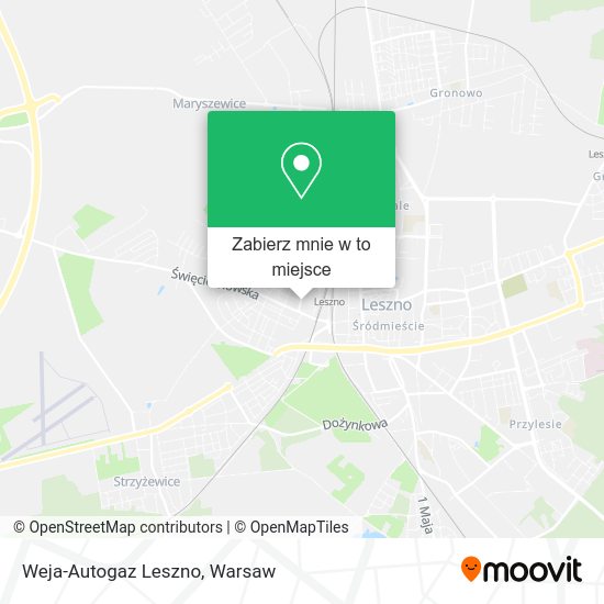 Mapa Weja-Autogaz Leszno