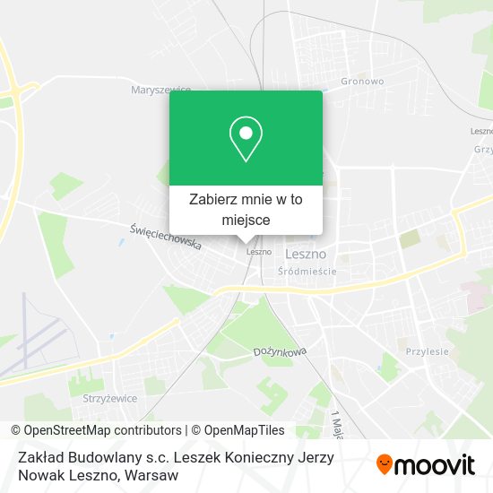 Mapa Zakład Budowlany s.c. Leszek Konieczny Jerzy Nowak Leszno