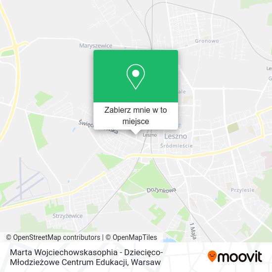 Mapa Marta Wojciechowskasophia - Dziecięco-Młodzieżowe Centrum Edukacji