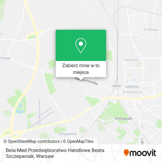 Mapa Bela-Med Przedsiębiorstwo Handlowe Beata Szczepaniak