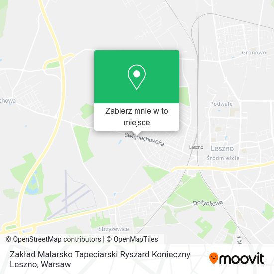 Mapa Zakład Malarsko Tapeciarski Ryszard Konieczny Leszno