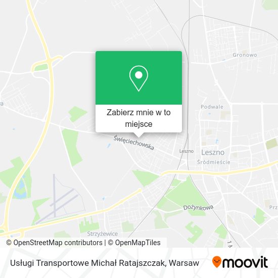 Mapa Usługi Transportowe Michał Ratajszczak