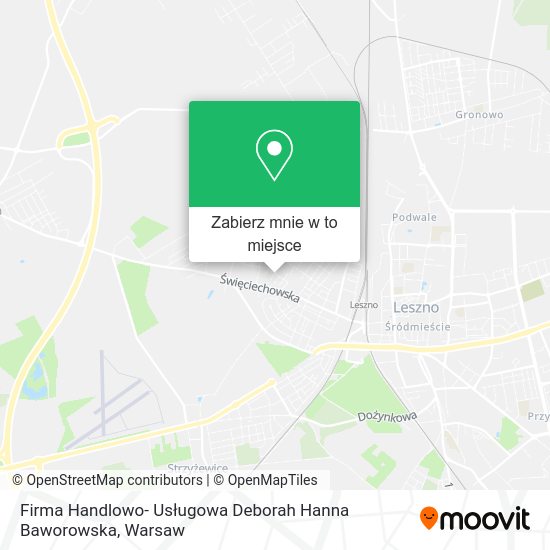 Mapa Firma Handlowo- Usługowa Deborah Hanna Baworowska