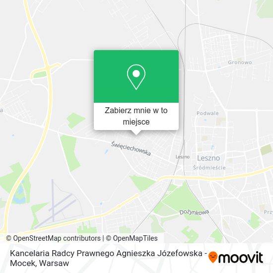 Mapa Kancelaria Radcy Prawnego Agnieszka Józefowska - Mocek