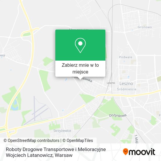 Mapa Roboty Drogowe Transportowe i Melioracyjne Wojciech Latanowicz