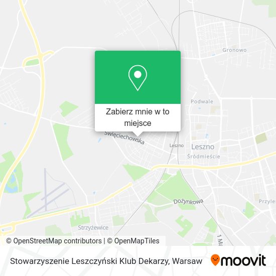 Mapa Stowarzyszenie Leszczyński Klub Dekarzy