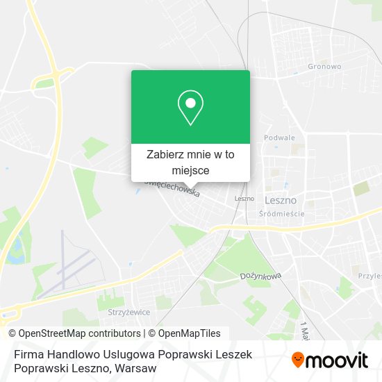 Mapa Firma Handlowo Uslugowa Poprawski Leszek Poprawski Leszno