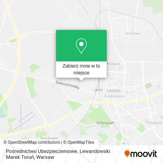 Mapa Pośrednictwo Ubezpieczeniowe. Lewandowski Marek Toruń