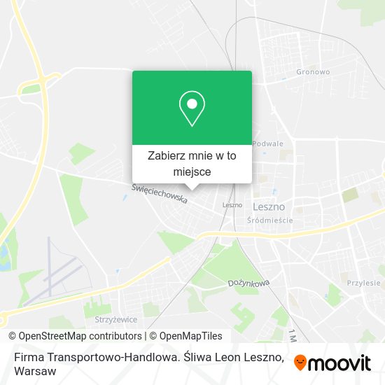 Mapa Firma Transportowo-Handlowa. Śliwa Leon Leszno