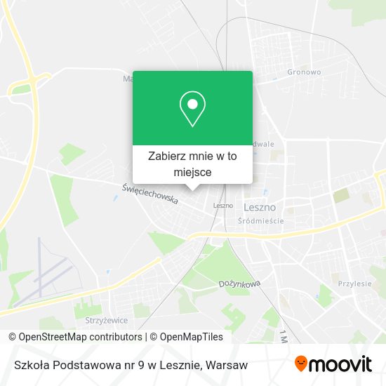 Mapa Szkoła Podstawowa nr 9 w Lesznie