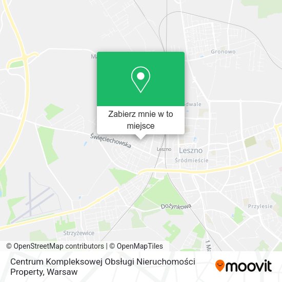 Mapa Centrum Kompleksowej Obsługi Nieruchomości Property