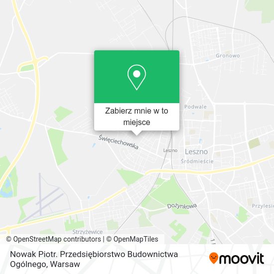 Mapa Nowak Piotr. Przedsiębiorstwo Budownictwa Ogólnego