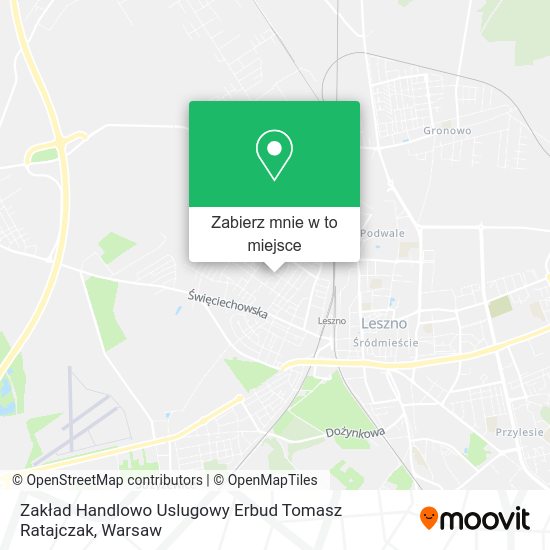 Mapa Zakład Handlowo Uslugowy Erbud Tomasz Ratajczak