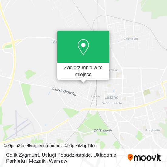 Mapa Galik Zygmunt. Usługi Posadzkarskie. Układanie Parkietu i Mozaiki