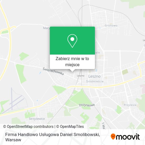 Mapa Firma Handlowo Usługowa Daniel Smolibowski