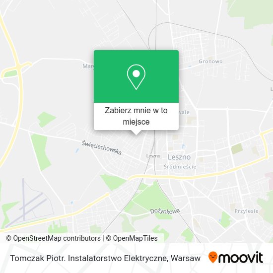 Mapa Tomczak Piotr. Instalatorstwo Elektryczne