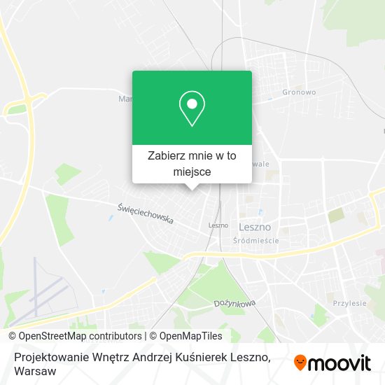 Mapa Projektowanie Wnętrz Andrzej Kuśnierek Leszno