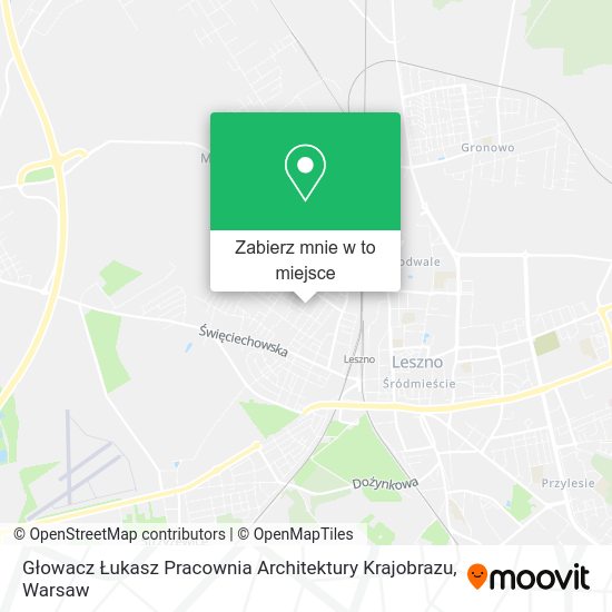 Mapa Głowacz Łukasz Pracownia Architektury Krajobrazu