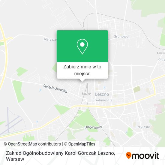 Mapa Zakład Ogólnobudowlany Karol Górczak Leszno