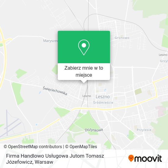 Mapa Firma Handlowo Usługowa Jutom Tomasz Józefowicz